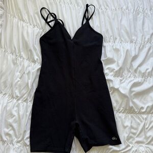 Alo Yoga Real Bra Tank Jumpsuit – Black (Size M)